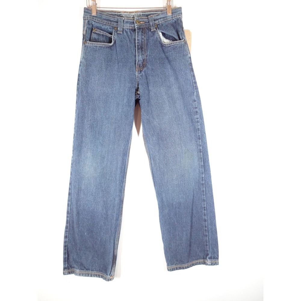 VTG Timberland Baggy Jeans Kids 16 Blue Denim Gorpcore Workwear Y2K